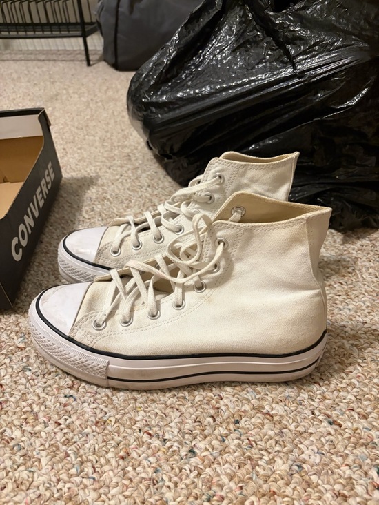 Converse Shoes - Converse Women’s High Top Canvas Sneakers — Off-White